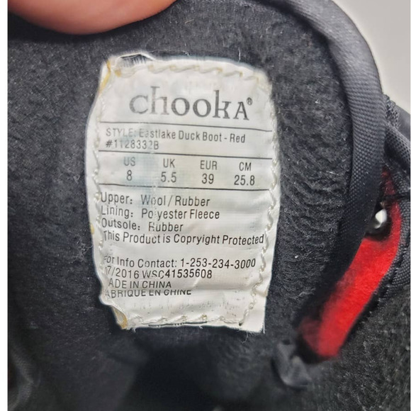 Chooka Eastlake Ankle Rain Duck Boots Size 8 - Picture 7 of 7